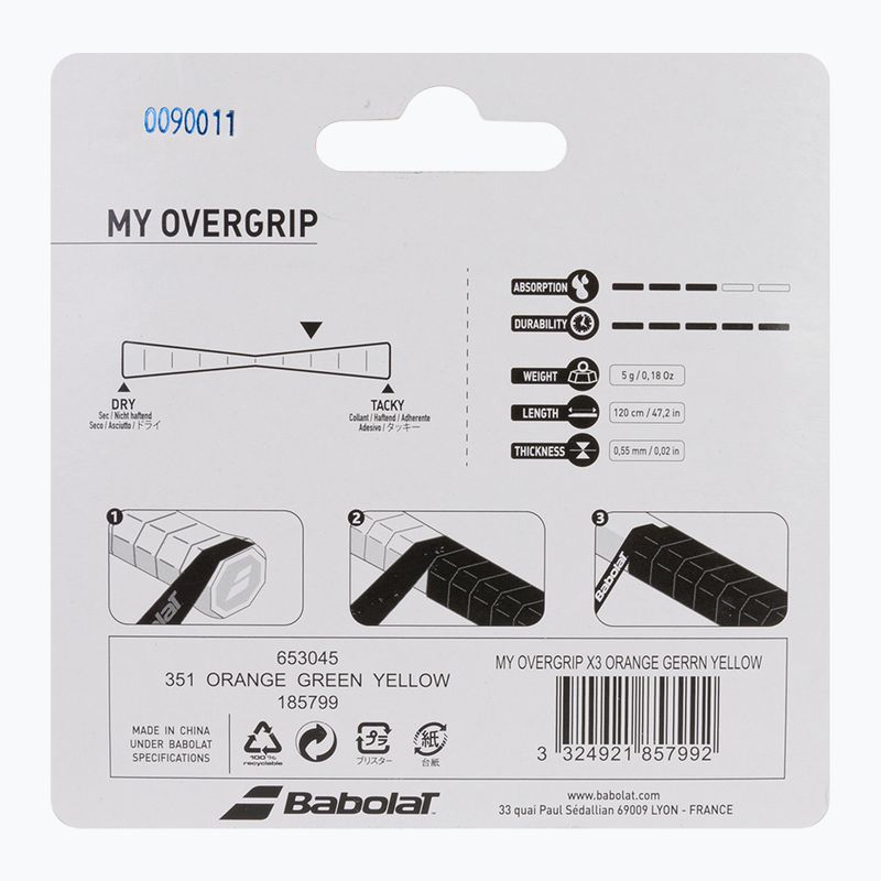 Babolat My Overgrip teniso raketės apvyniojimai 3 vnt., spalva 653045 2