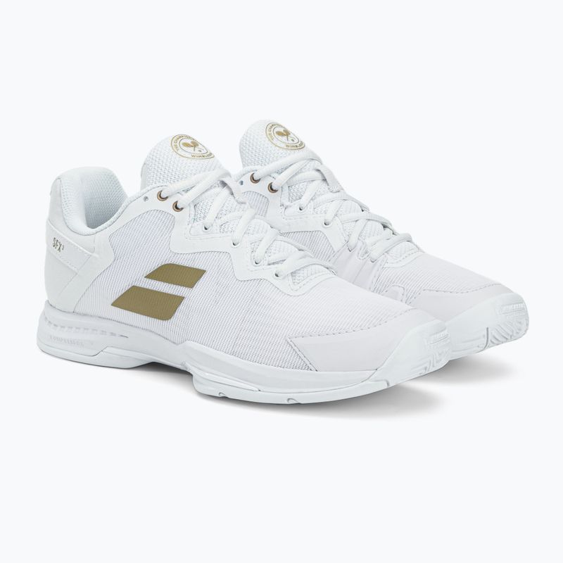 Babolat vyriški teniso bateliai 22 SFX3 All Court Wimbledon white 30S22550 4