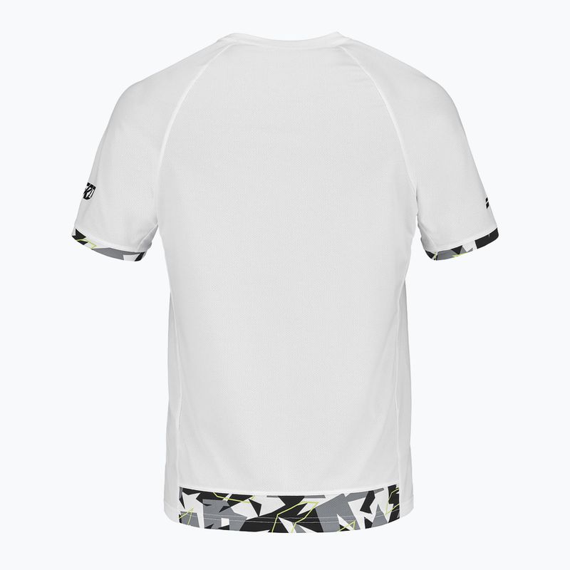 Vyriški Babolat Aero Crew Neck teniso marškinėliai White 2MS23011Y 2