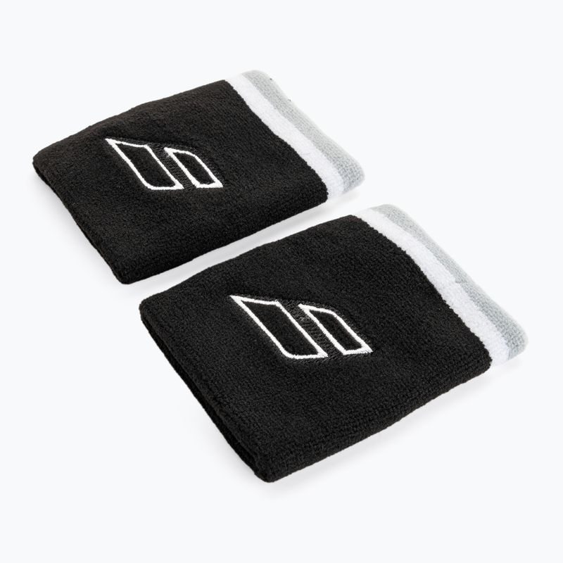Riešų juostos Babolat Terry Jumbo Wristband 2 vnt. black/white 2