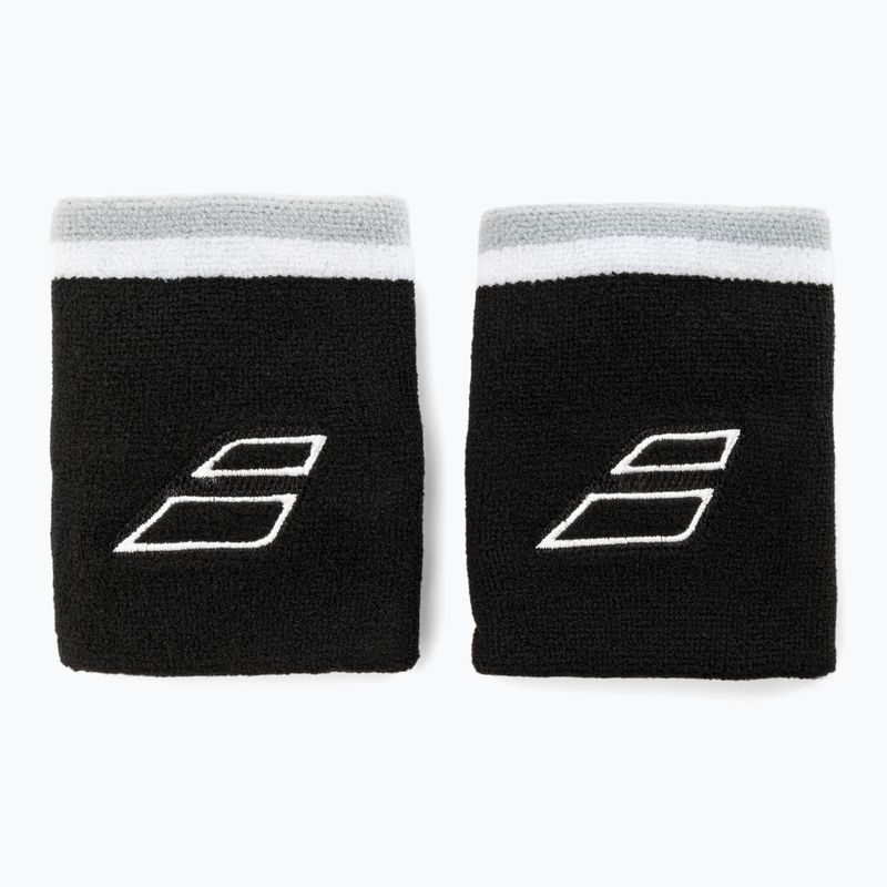 Riešų juostos Babolat Terry Jumbo Wristband 2 vnt. black/white