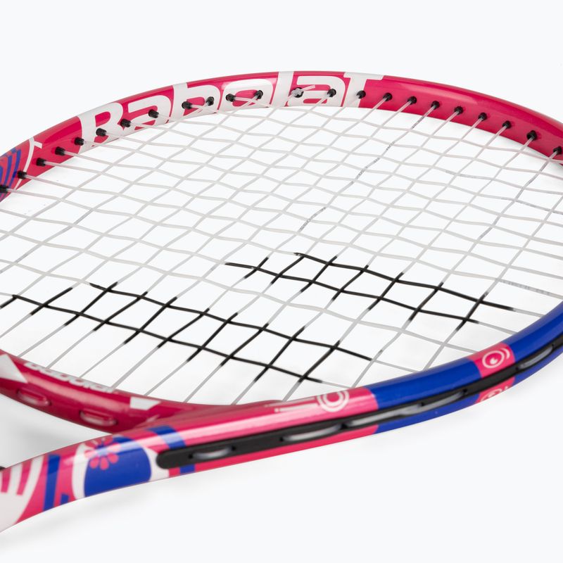 Babolat B Fly 19 vaikiška rožinės ir baltos spalvų teniso raketė 140484 5