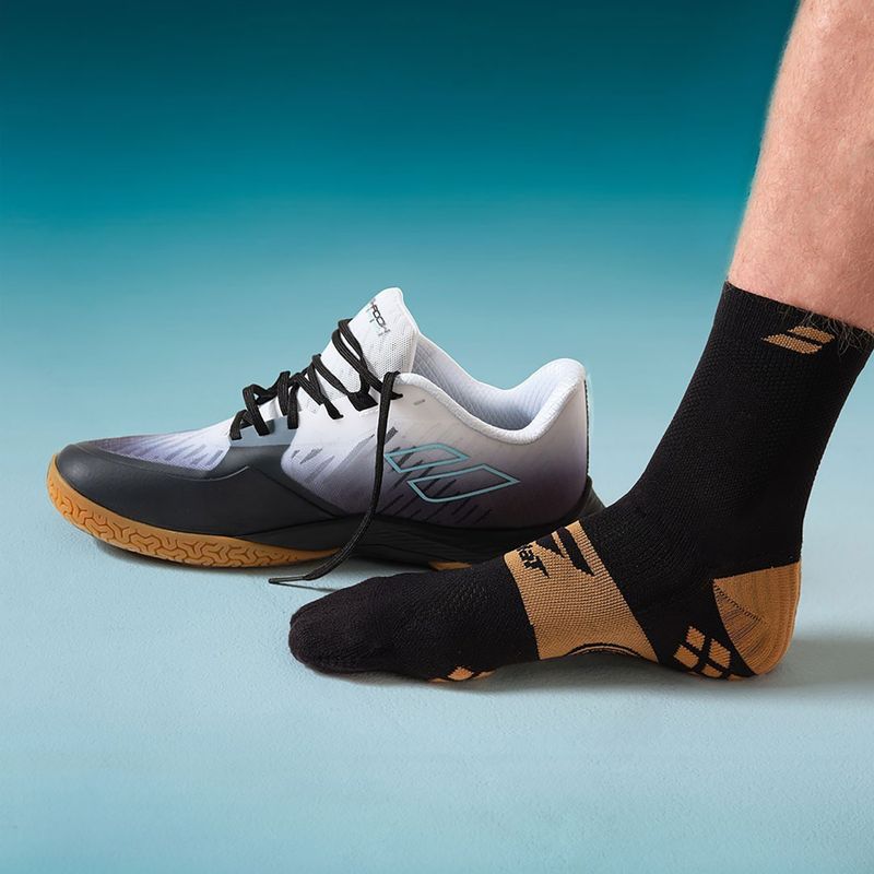 Vyriškos kojinės Babolat Badminton Pro Crew black/bright gold 3