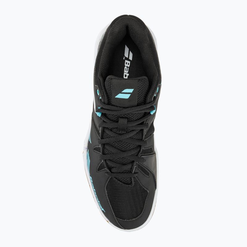 Vyriški badmintono batai Babolat Shadow Spirit black/light blue 5
