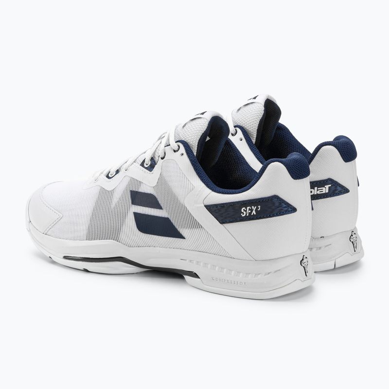 Babolat vyriški teniso bateliai SFX3 All Court white/navy 3