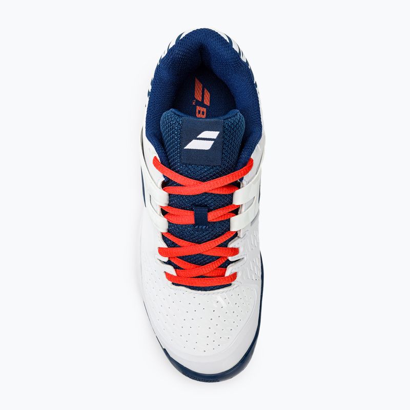 Vaikiški teniso bateliai Babolat Propulse All Court white/estate blue 5