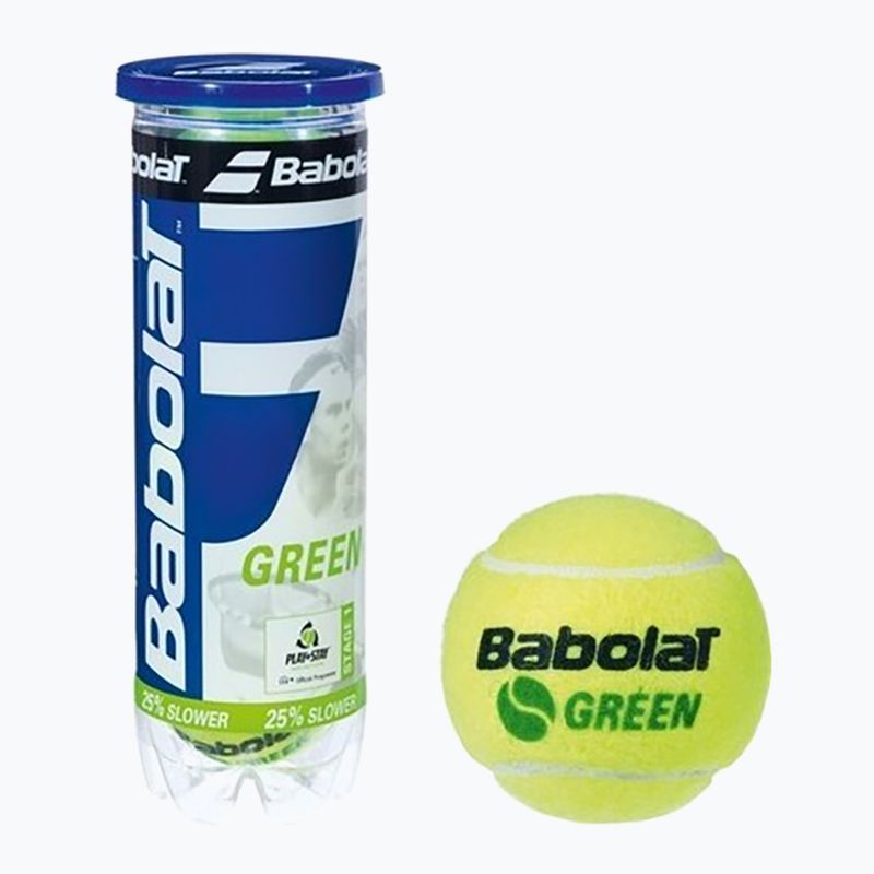 Teniso kamuoliukai Babolat Green 3 vnt. green