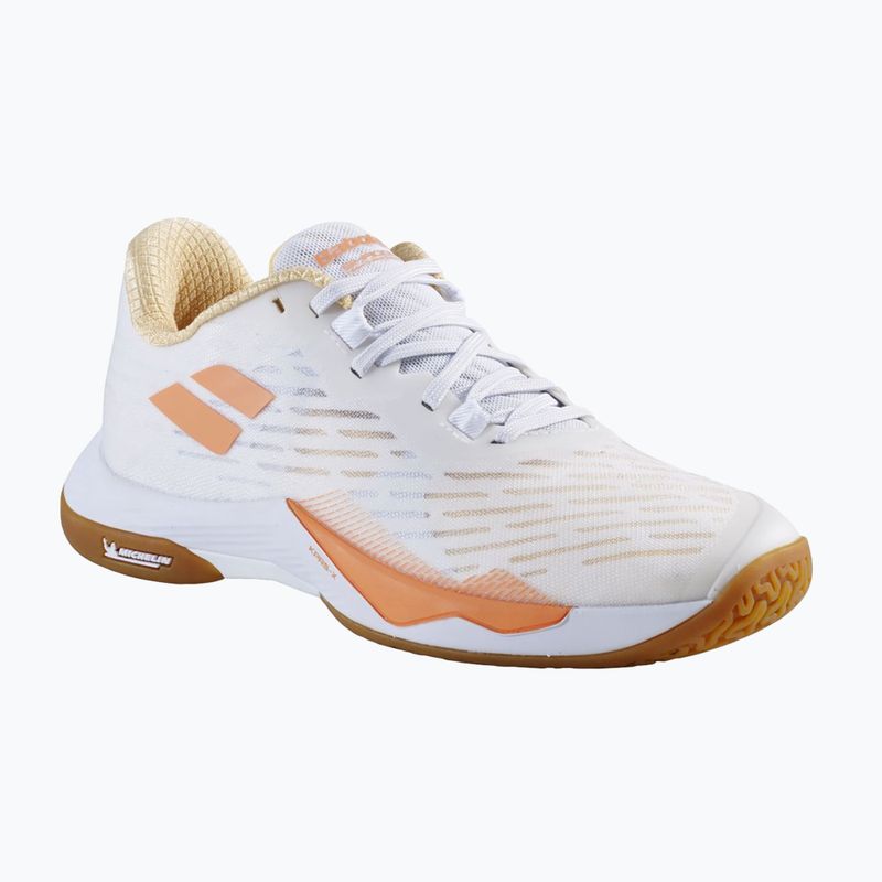 Moteriški badmintono batai Babolat Shadow Tour 5 W white/ yellow 8