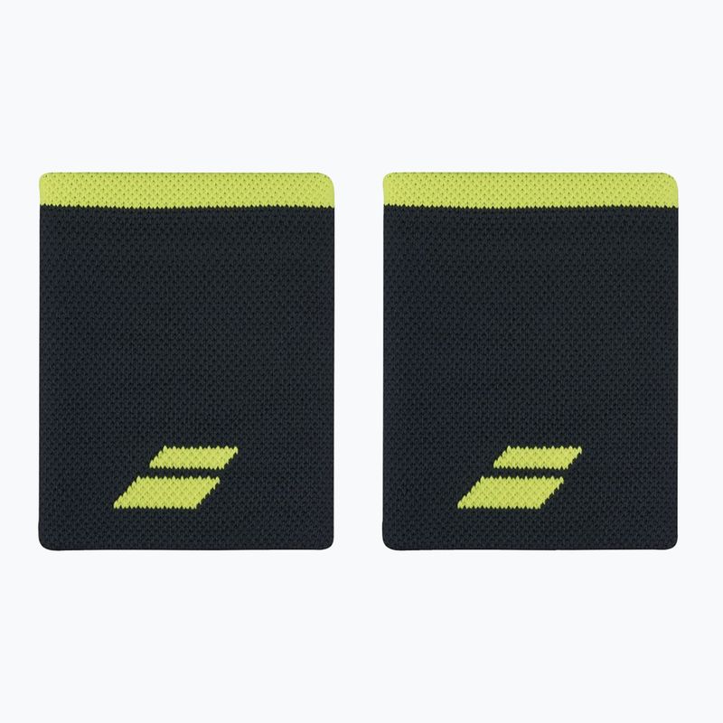Apyrankės Babolat Logo Jumbo Wristband 2 vnt. black/aero