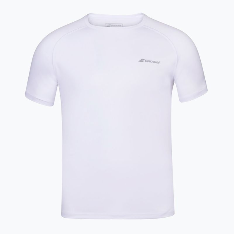 Vaikiški marškinėliai Babolat Play Crew Neck white/white