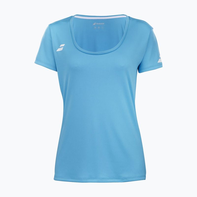 Moteriški marškinėliai Babolat Play Cap Sleeve Top cyan blue