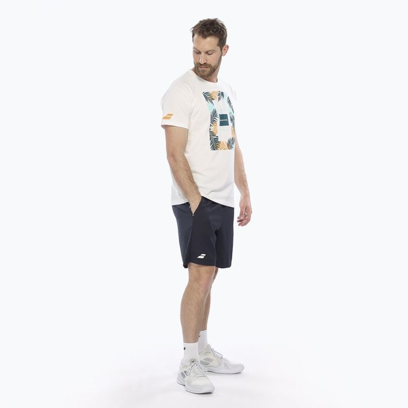 Babolat vyriški marškinėliai Exercise Message 1000 white/white 4