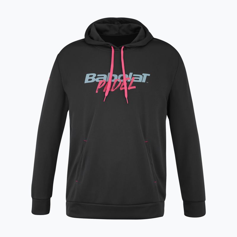 Vyriškas teniso džemperis Babolat Padel Hood Sweat black/black