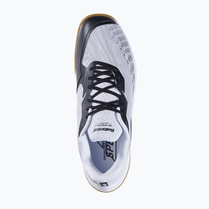 Vyriški badmintono bateliai Babolat Shadow Spirit 2 white/ black 12