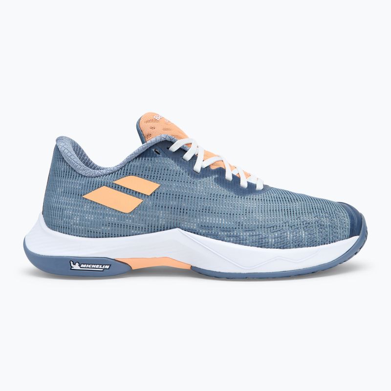 Moteriški badmintono bateliai Babolat Shadow Spirit 2 grey/ coral 2
