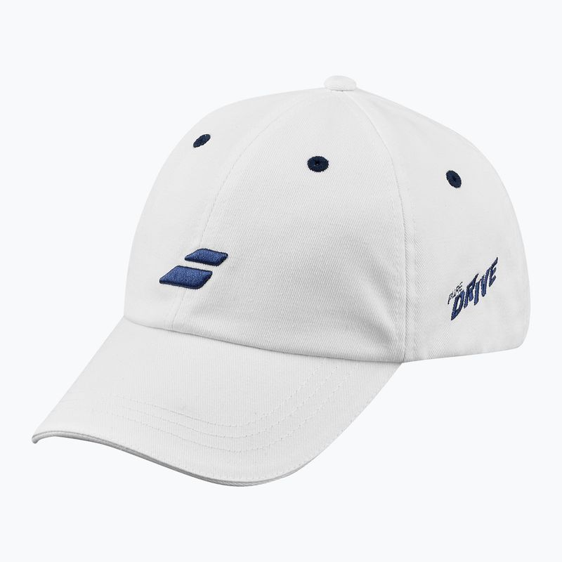 Kepuraitė su snapeliu Babolat Drive Cotton Cap white/drive blue