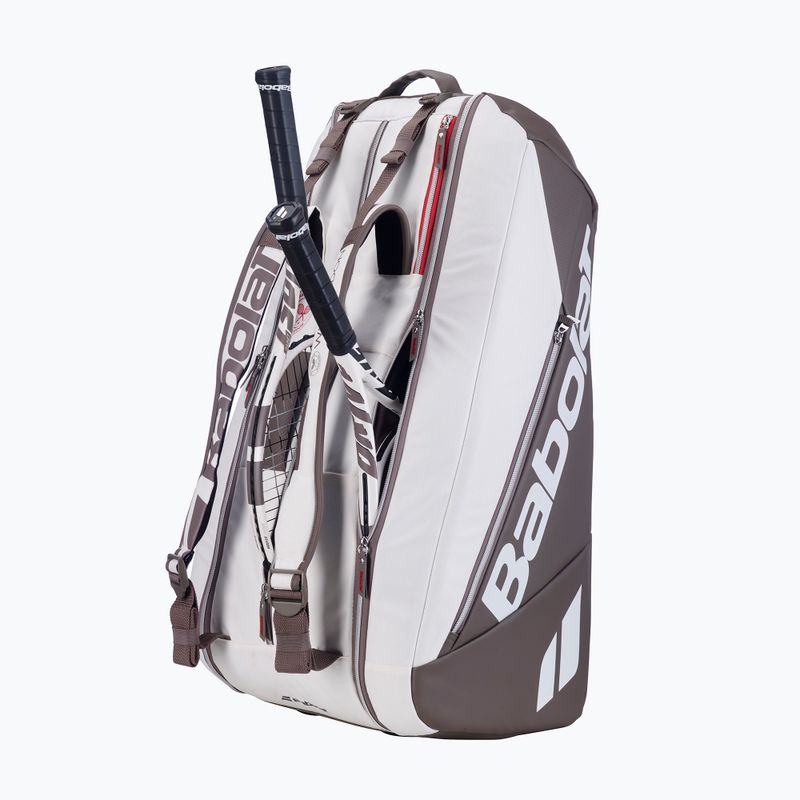 Teniso krepšys Babolat RH9 Pure Wimbledon 80 l white/dark beige 3
