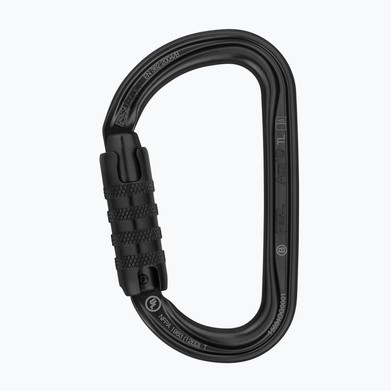 Laipiojimo karabinas Petzl Am'D Triact-Lock TLN juodas