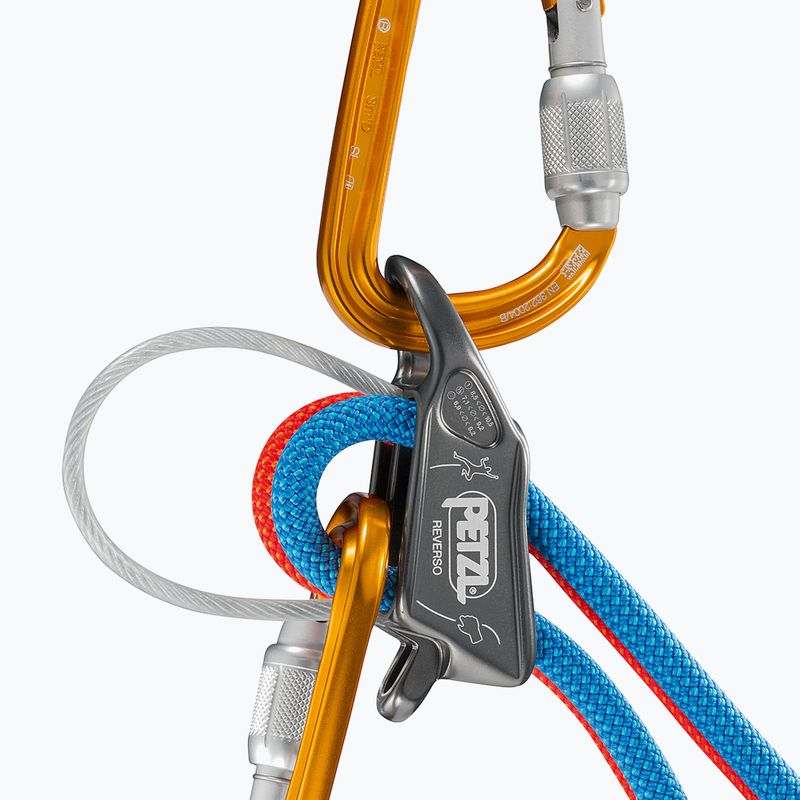 Petzl Reverso pilkos spalvos tvirtinimo/kopimo prietaisas D017AA00 4