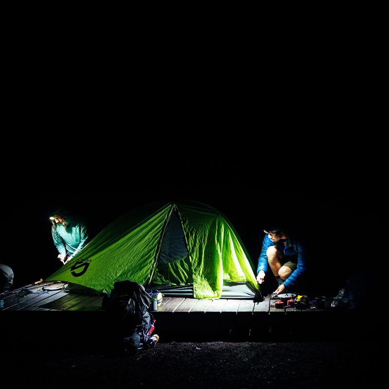 Petzl Tikkina galvos žibintuvėlis žalias E060AA02 2