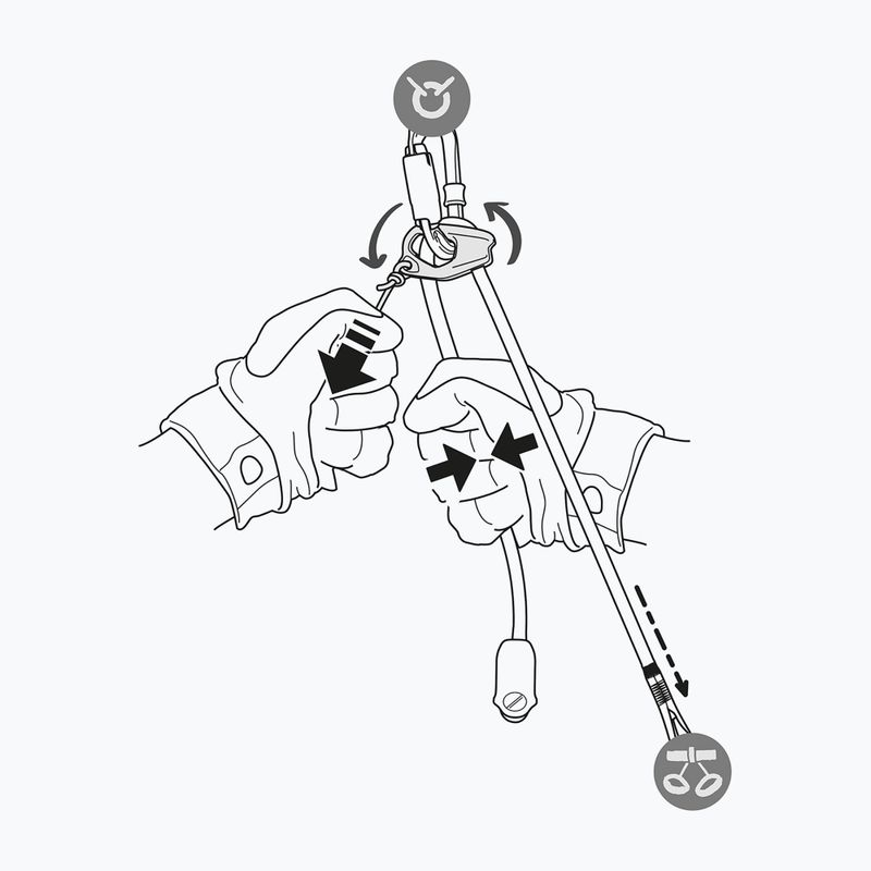 Apsauginis lynas Petzl Dual Canyon Guide orange 5