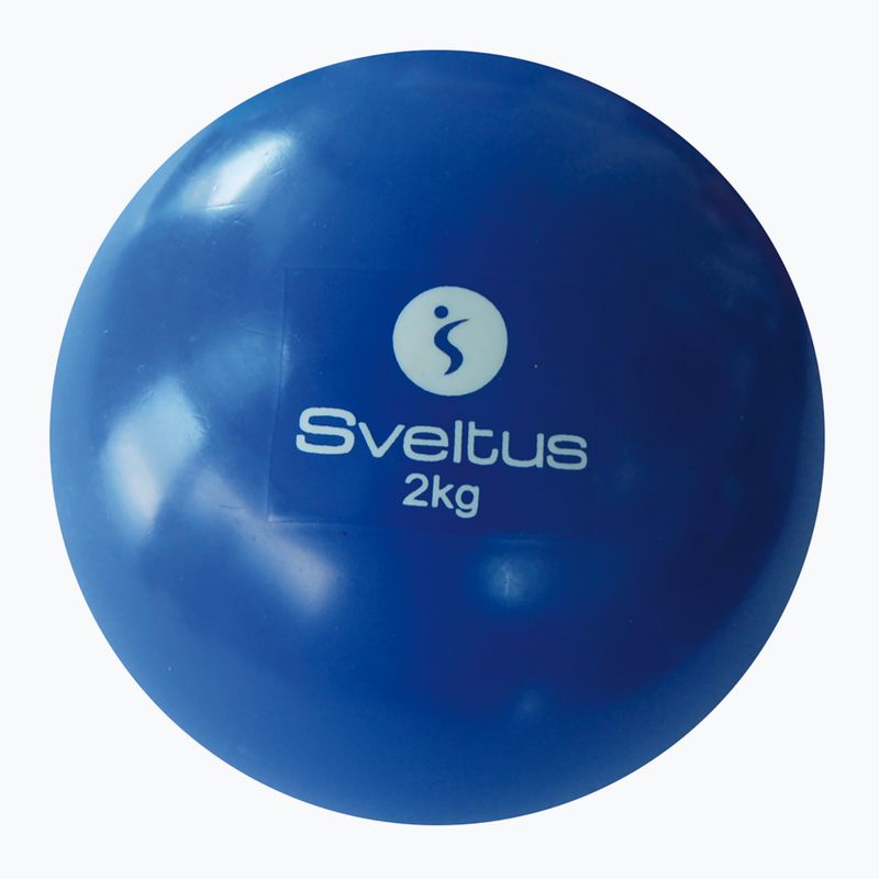 Medicininis kamuolys Sveltus Weighted 2 kg blue
