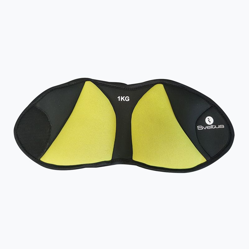 Kulkšnies svarmenys Sveltus Ankle Weight Cuff 1 kg 2 vnt. green/ yellow 2