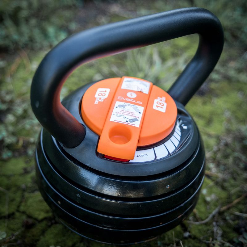 Reguliuojamas kettlebellas Sveltus Adjustable 4-18 kg black/orange 3
