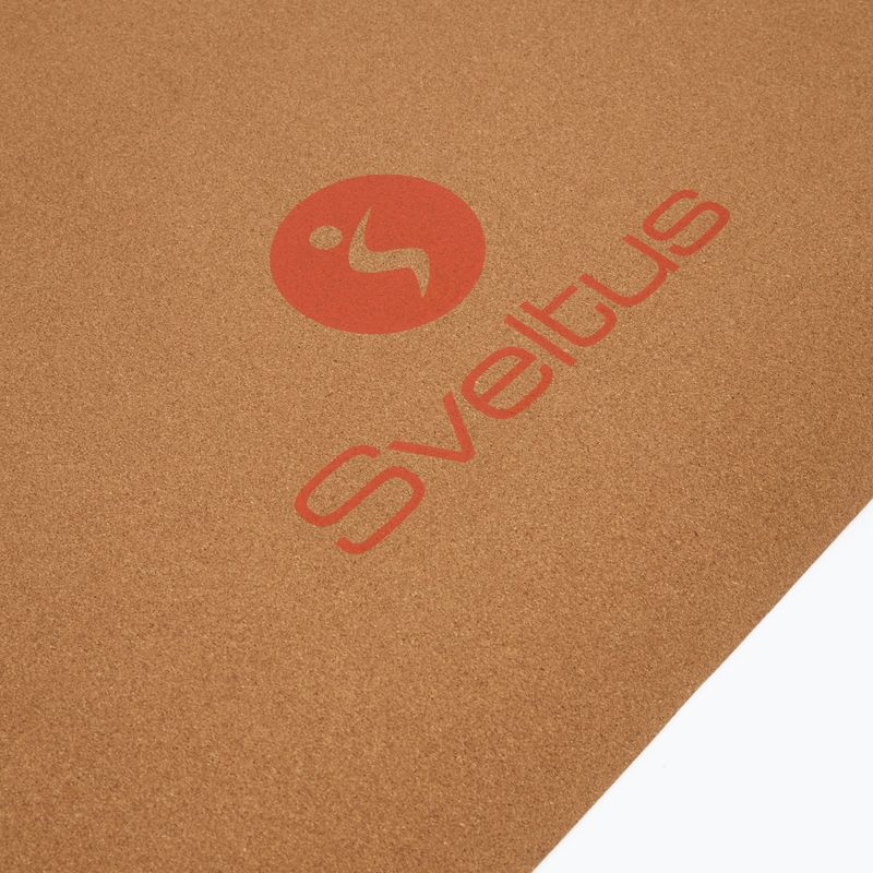 Pratimų kilimėlis Sveltus Cork Yoga natural/ lilac 3
