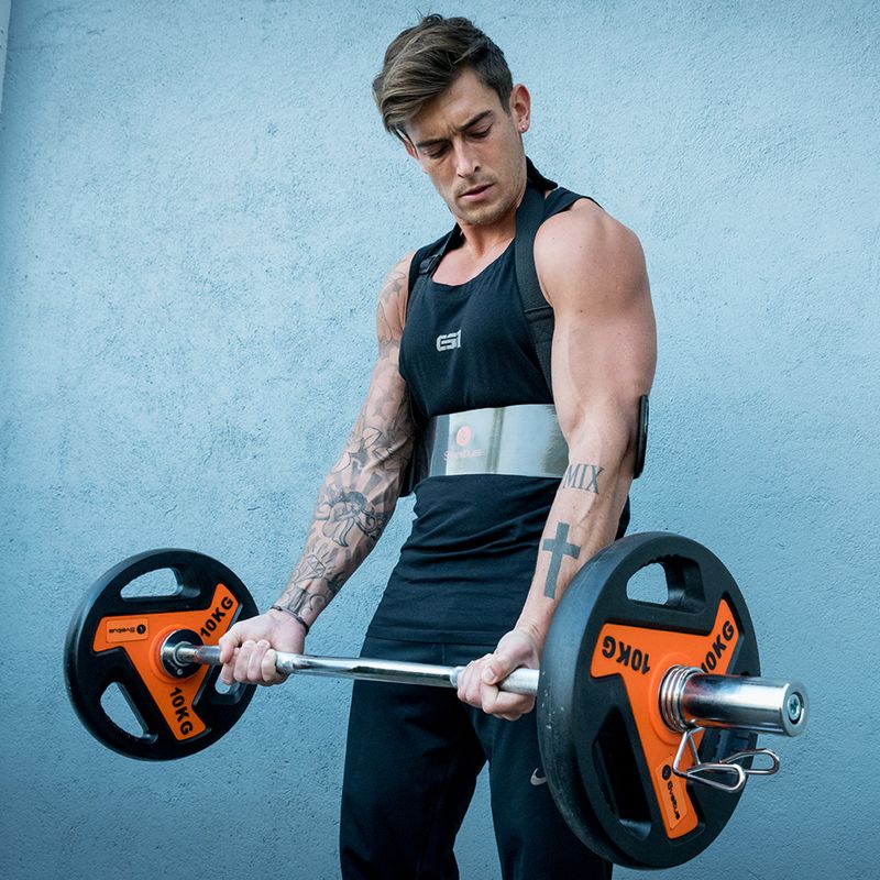 Grifas tiesus Sveltus Training Bar + 2 Spring Collars 175 cm chrome 7