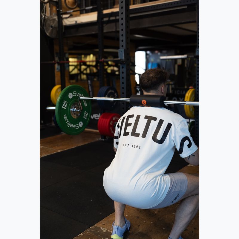 Olimpinė štanga pritūpimams + 2 apkabos Sveltus Safety Squat Bar chrome/black 3