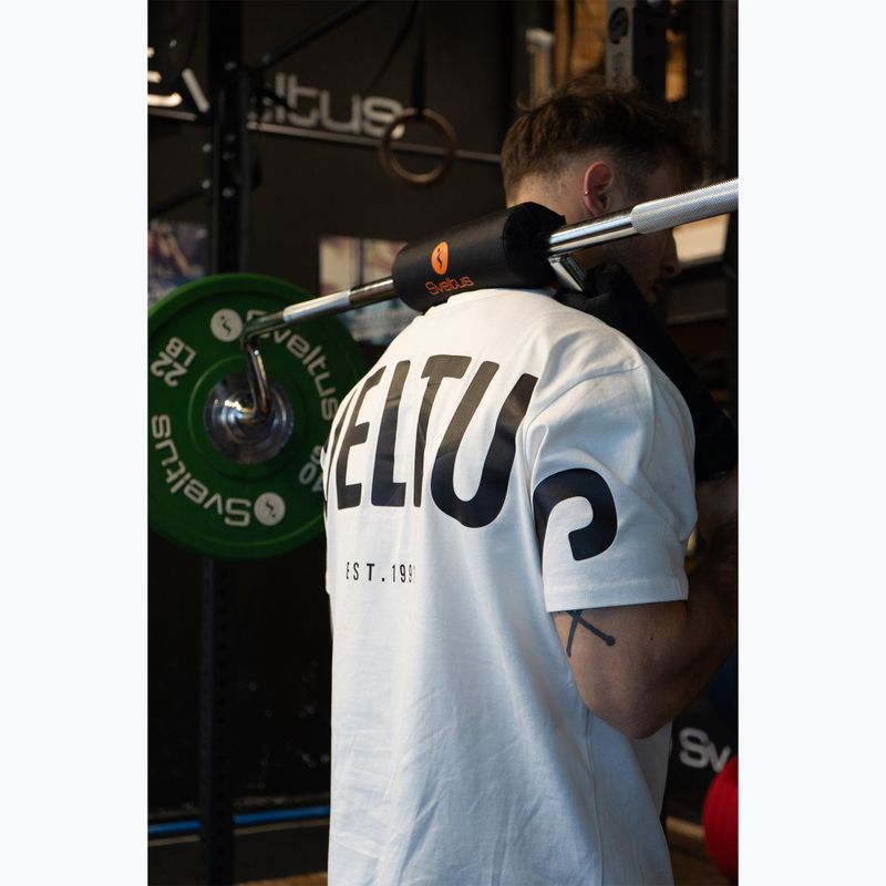 Olimpinė štanga pritūpimams + 2 apkabos Sveltus Safety Squat Bar chrome/black 4