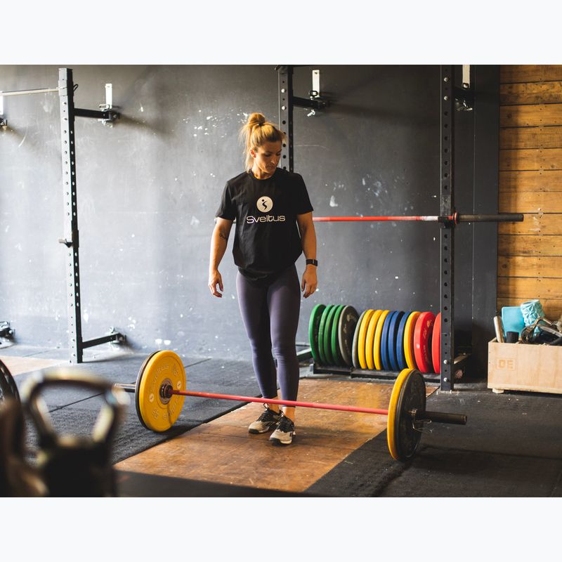 Guminė olimpinė štangos plokštė Sveltus Training Olympic Disc 5 kg black 4