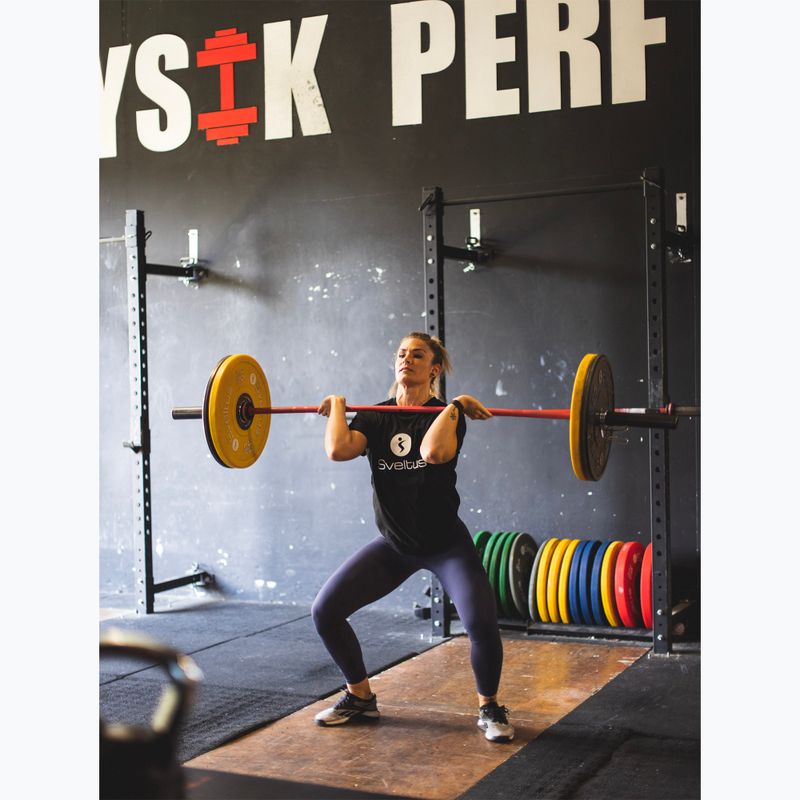 Guminė olimpinė štangos plokštė Sveltus Training Olympic Disc 5 kg black 5