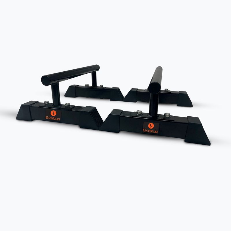 Atsispaudimų rankenos Sveltus Parallette 2 vnt. black