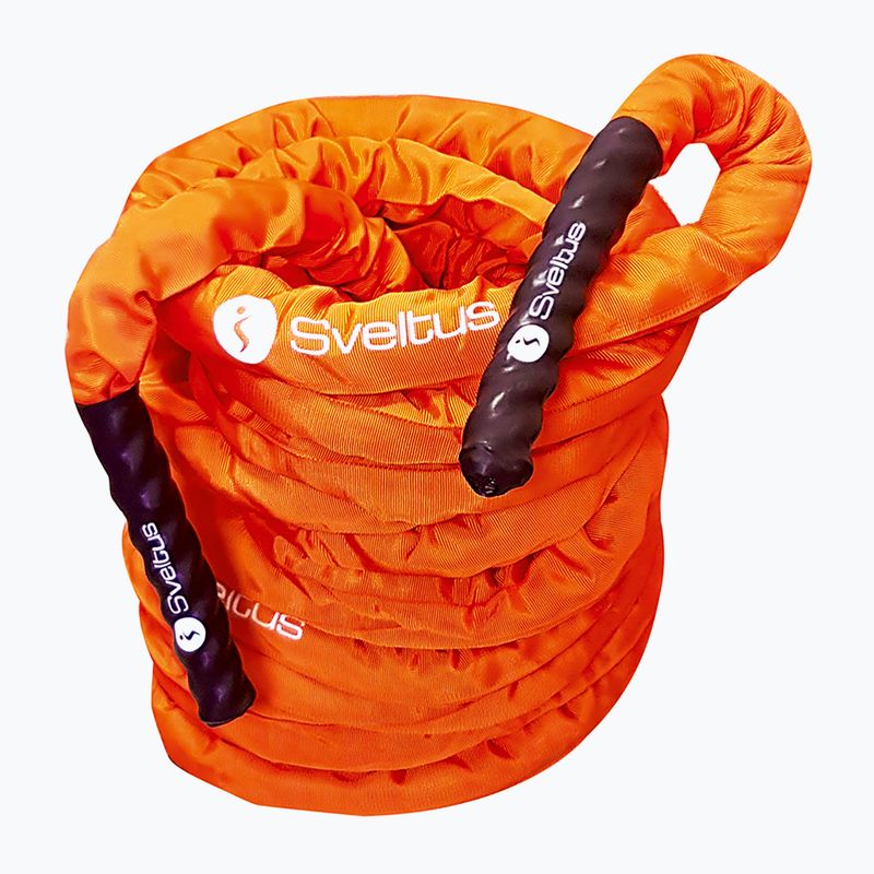 Treniruočių virvė Sveltus Battle Rope Premium 38 mm orange 2