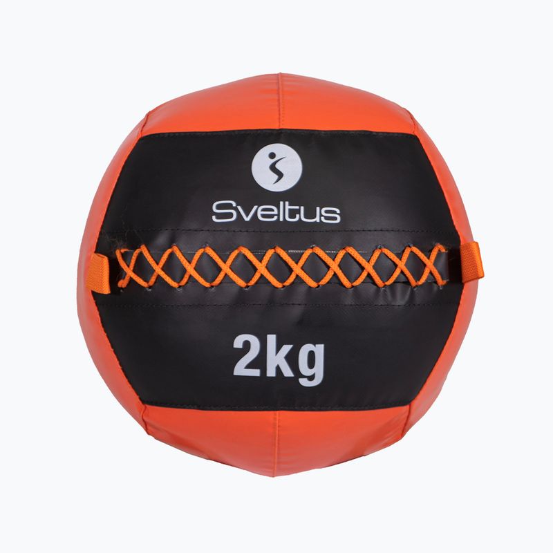 Medicininis kamuolys Sveltus Wall Ball 2 kg black/red