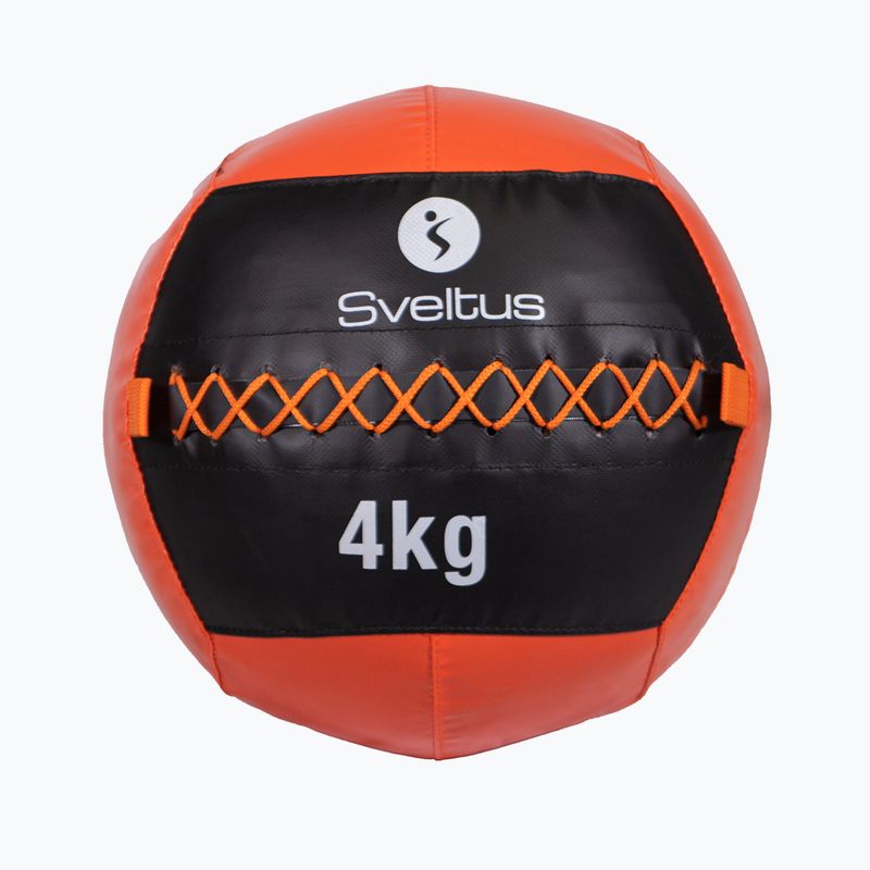 Medicininis kamuolys Sveltus Wall Ball 4 kg black/red