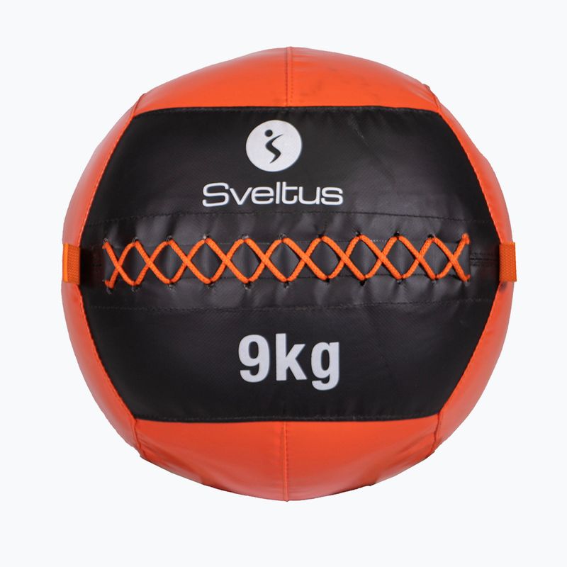 Medicininis kamuolys Sveltus Wall Ball 9 kg black/red
