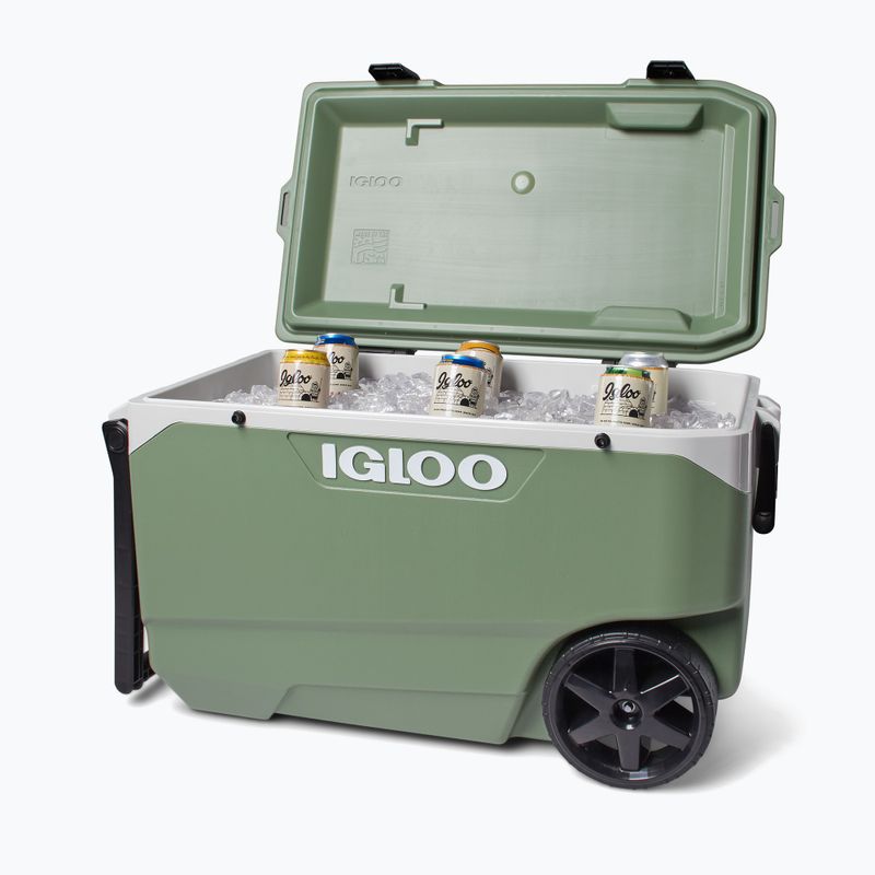 Turistinis šaldytuvas Igloo Ecocool Latitude 90 Qt Roller 85 l vintage green 8