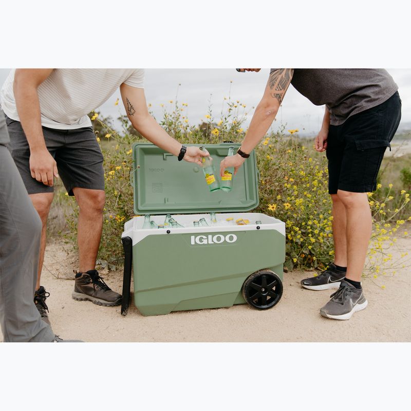 Turistinis šaldytuvas Igloo Ecocool Latitude 90 Qt Roller 85 l vintage green 11