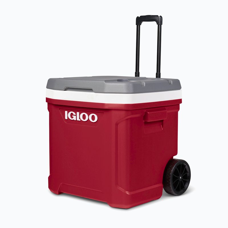 Turistinis šaldytuvas Igloo Latitude 60 Roller 56 l industrial red/ meteorite 4