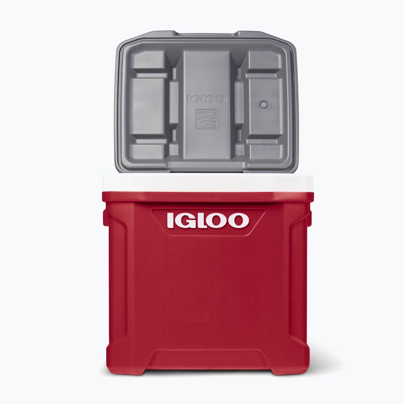 Turistinis šaldytuvas Igloo Latitude 60 Roller 56 l industrial red/ meteorite 11