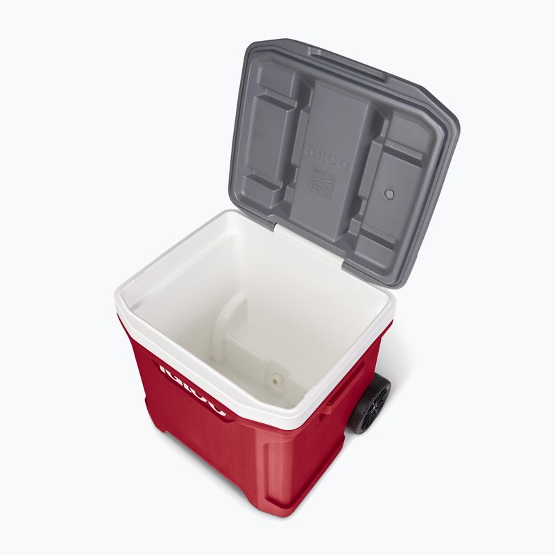 Turistinis šaldytuvas Igloo Latitude 60 Roller 56 l industrial red/ meteorite 13