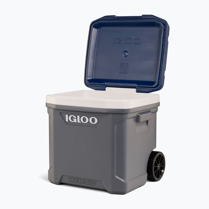 Turistinis šaldytuvas Igloo Maxcold Latitude 62 Qt Roller 59 l carbonite/ aegean sea 13