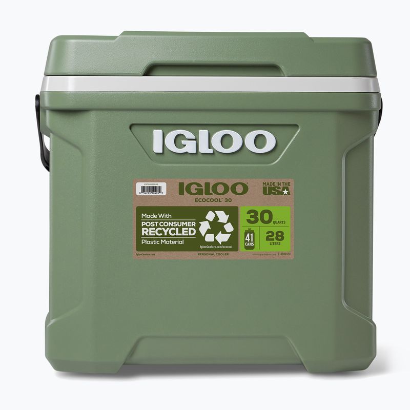 Turistinis šaldytuvas Igloo Ecocool Latitude 30 eco gray/vintage green/black 5