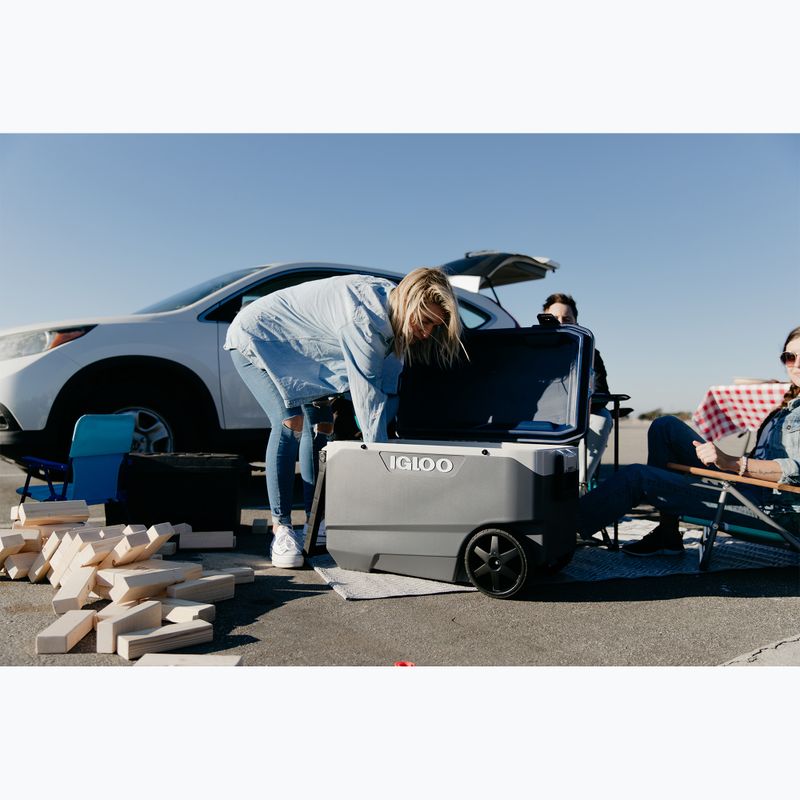 Turistinis šaldytuvas Igloo Maxcold Latitude 90 Qt Roller 85 l carbonite/aegean sea 13