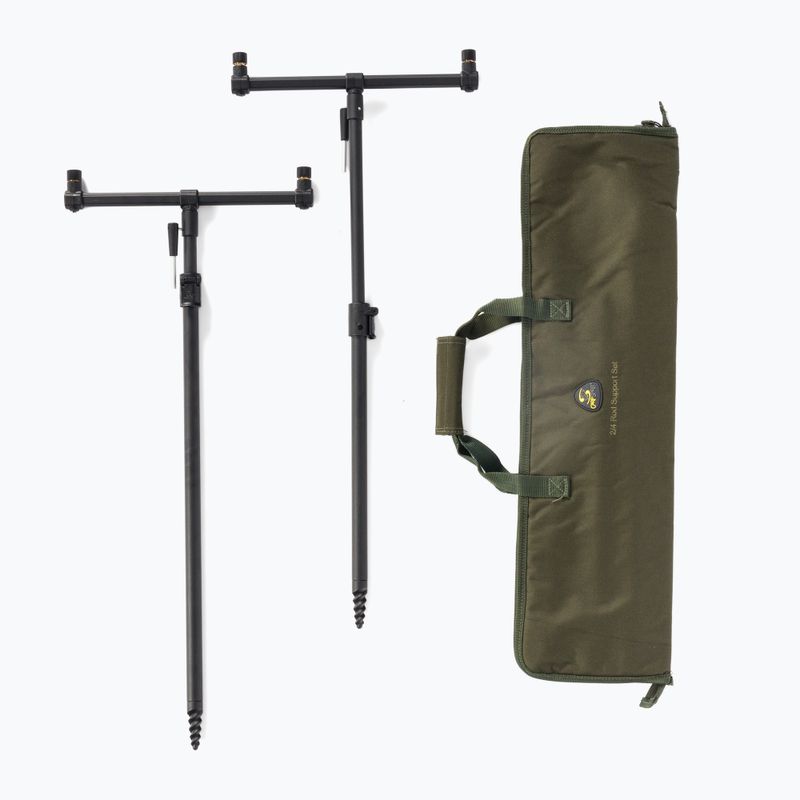 Carp Spirit 2/4 meškerės atramų rinkinys, juodas ACS370004