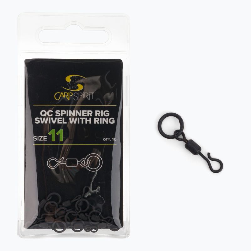 Carp Spirit karpinis spiningas Swivel + žiedas juodas ACS290022