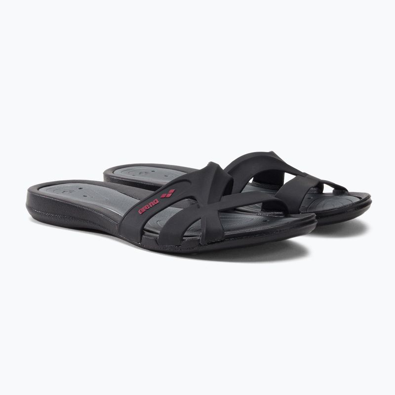 Moteriškos arena Athena Hook šlepetės black/deep 5
